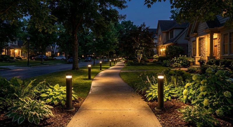 Sidewalk Lighting Installation in Alpharetta, GA